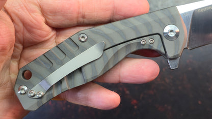 Kizer Kesmec Stripe Ano Titanium Handle S35VN Blade