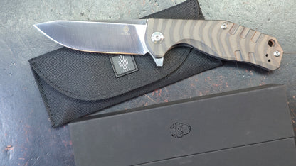 Kizer Kesmec Stripe Ano Titanium Handle S35VN Blade