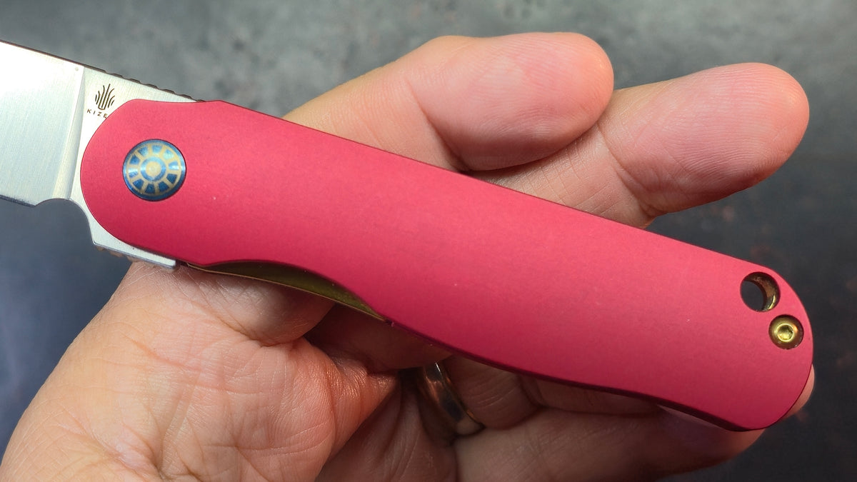 Kizer Latt Vind Mini (Iron Man) Alum Handle N690 Blade