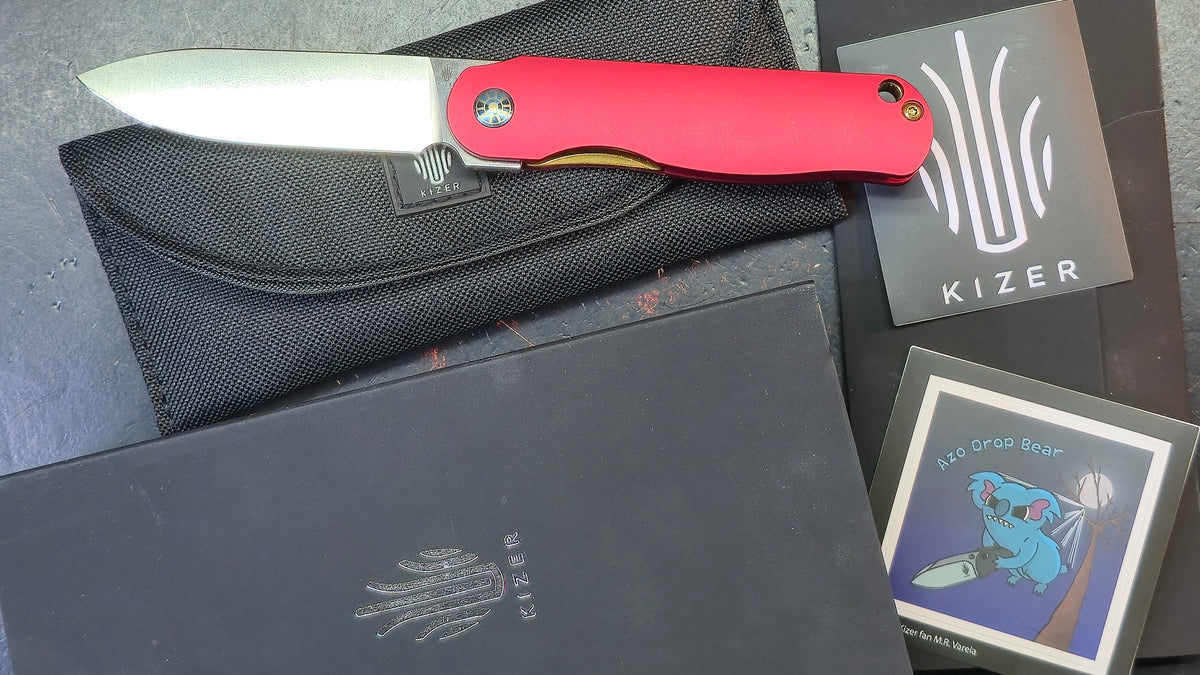 Kizer Latt Vind Mini (Iron Man) Alum Handle N690 Blade