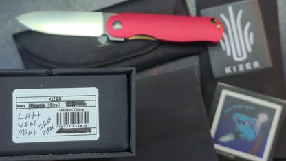 Kizer Latt Vind Mini (Iron Man) Alum Handle N690 Blade