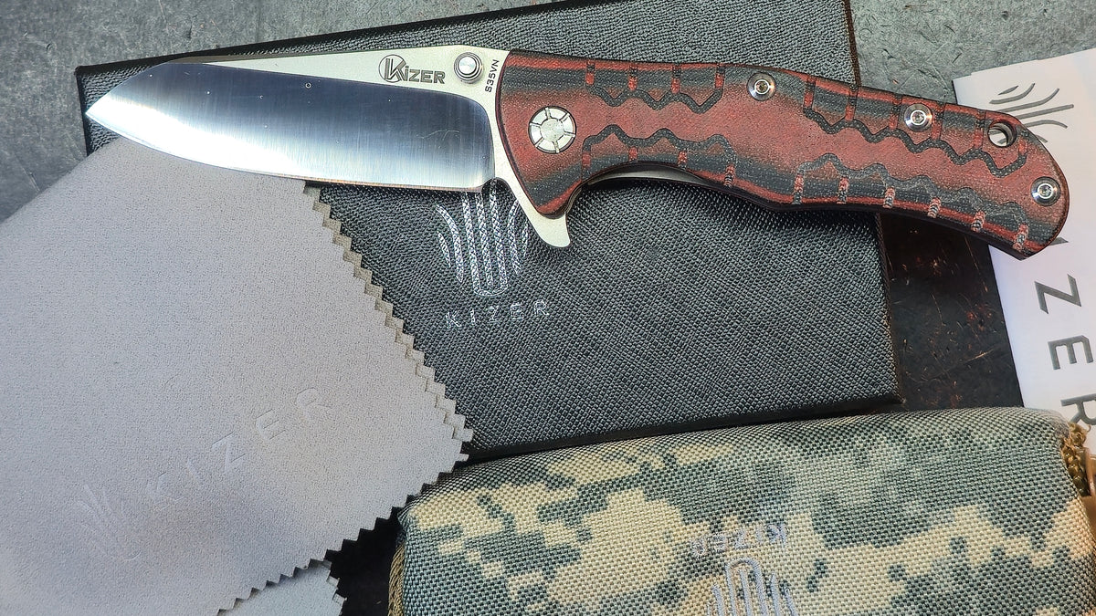 Kizer Ki405 G10 Titanium Handle S35VN Blade
