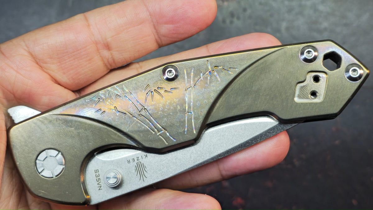 Kizer Ki4426 Titanium Handle S35VN Blade