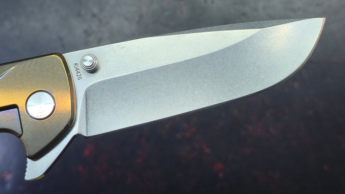 Kizer Ki4426 Gold Titanium Handle S35VN Blade