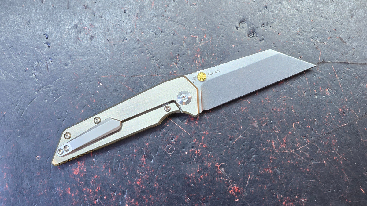 Kizer Fire Ant Titanium Handle S35VN Blade