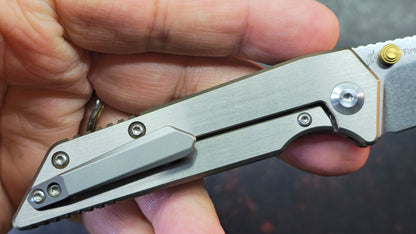 Kizer Fire Ant Titanium Handle S35VN Blade