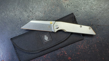 Kizer Fire Ant Titanium Handle S35VN Blade