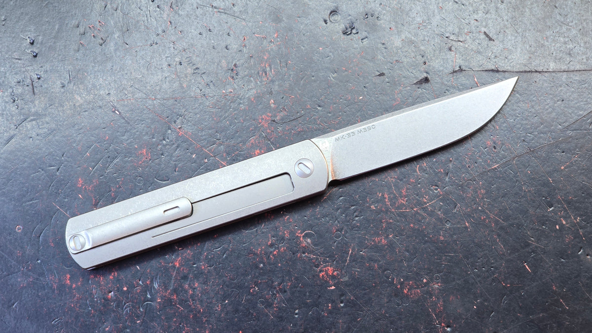 Mocenary Vision MK-33 SW or DLC Titanium Handle M390 Blade