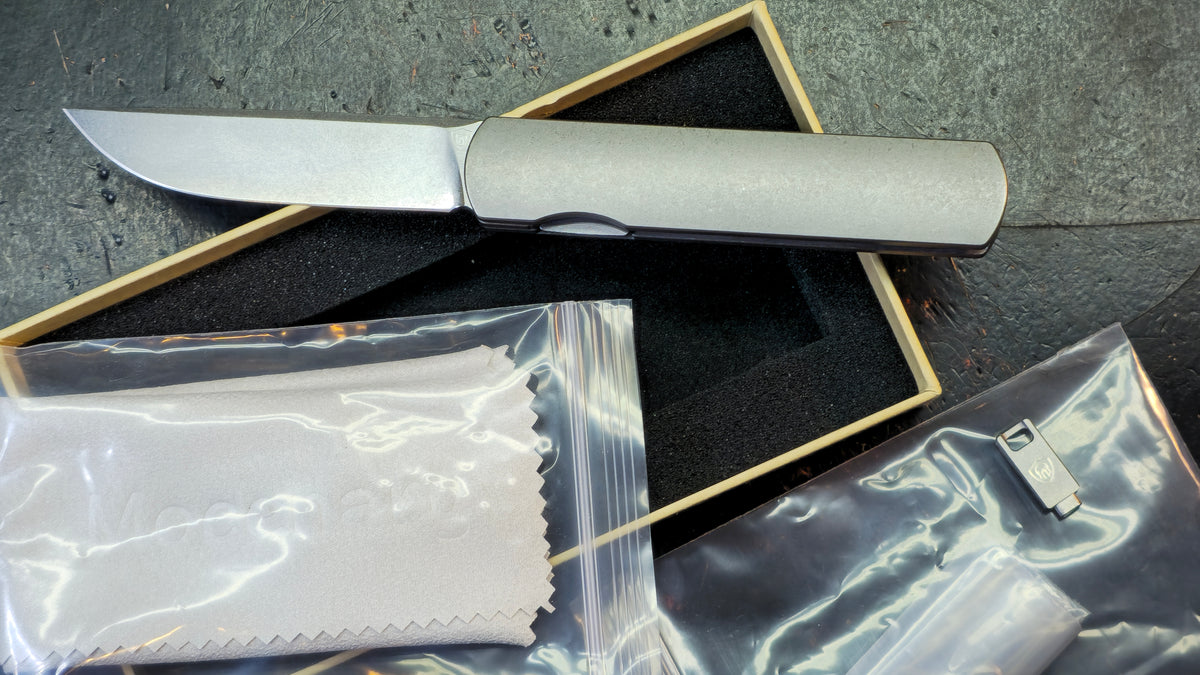 Mocenary Vision MK-33 SW or DLC Titanium Handle M390 Blade