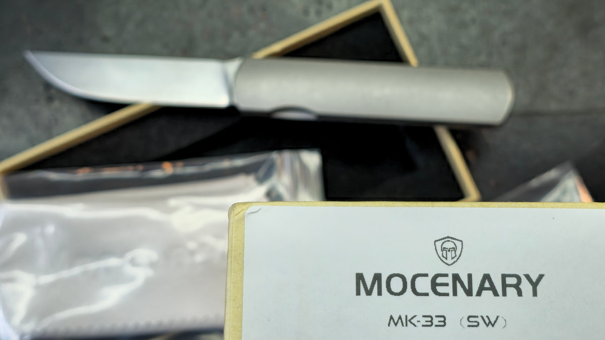 Mocenary Vision MK-33 SW or DLC Titanium Handle M390 Blade