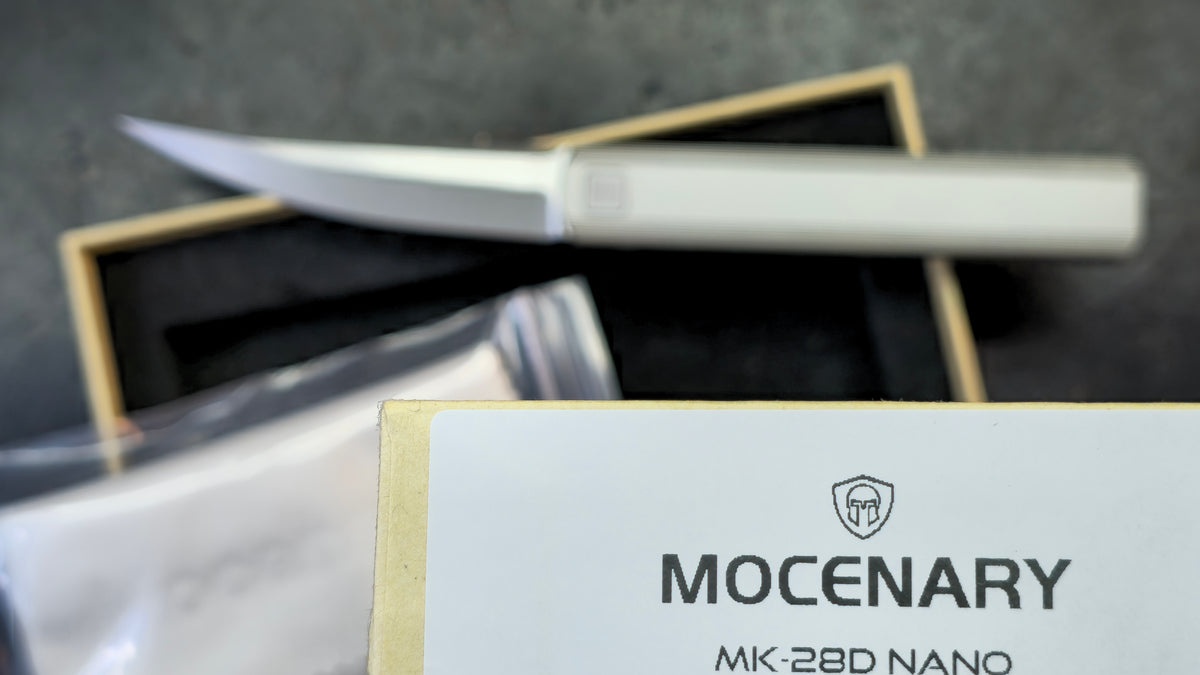Mocenary MK-28D NANO or DLC Titanium Handle M390 Blade