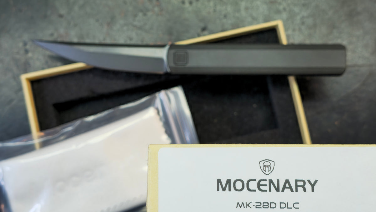 Mocenary MK-28D NANO or DLC Titanium Handle M390 Blade