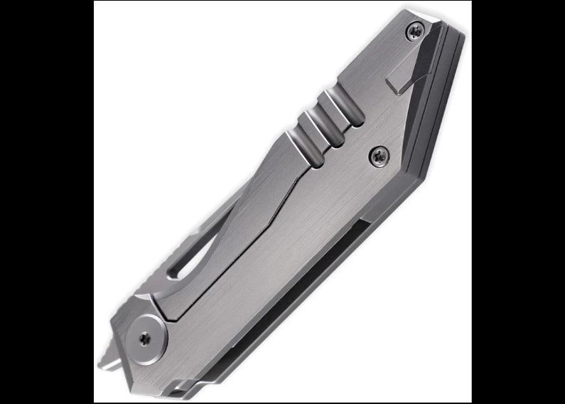 Cavol Shimo Framelock Gray Titanium Handle M390 Blade