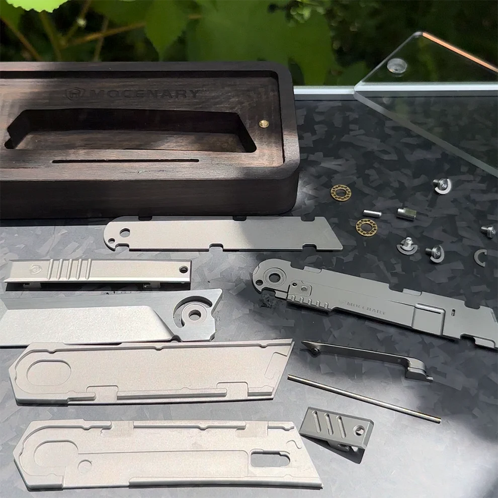 Mocenary MK-05(A) Mortise & Tenon Titanium Handle M390 Blade