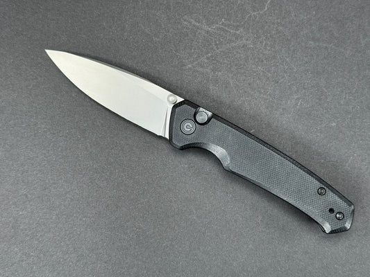 CIVIVI Altus (C20076-1) Folding, Button Lock , Nitro-V, Stonewash, Drop Point, Plain Edge, Flat Grind, Handle: G10/Black, (NEW - OPEN BOX)