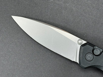 CIVIVI Altus (C20076-1) Folding, Button Lock , Nitro-V, Stonewash, Drop Point, Plain Edge, Flat Grind, Handle: G10/Black, (NEW - OPEN BOX)