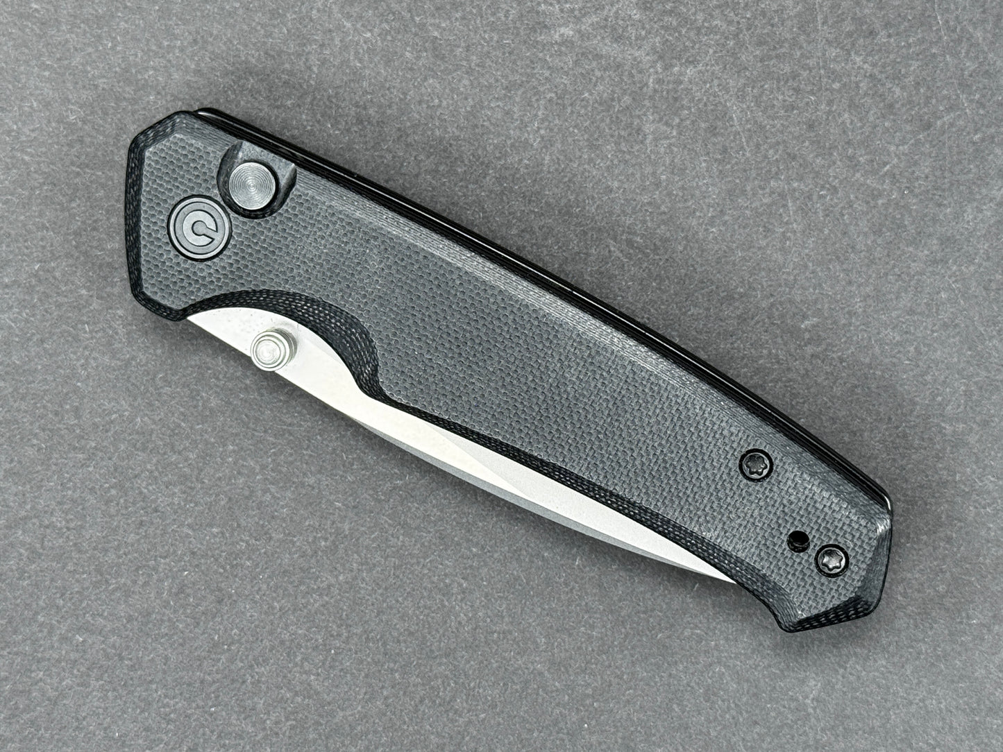 CIVIVI Altus (C20076-1) Folding, Button Lock , Nitro-V, Stonewash, Drop Point, Plain Edge, Flat Grind, Handle: G10/Black, (NEW - OPEN BOX)