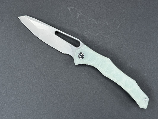 CIVIVI Spiny Dogfish (C22006-2) Folding, Liner Lock , 14C28N, Satin, Wharncliff, Plain Edge, Flat Grind, Handle: G10/Jade, (NEW - OPEN BOX)