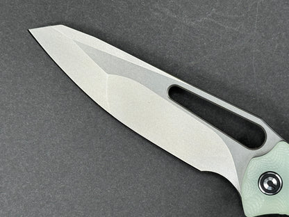 CIVIVI Spiny Dogfish (C22006-2) Folding, Liner Lock , 14C28N, Satin, Wharncliff, Plain Edge, Flat Grind, Handle: G10/Jade, (NEW - OPEN BOX)