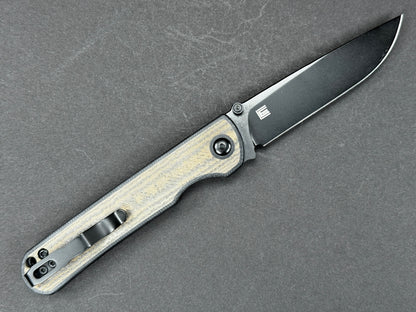 KIZER Rapids (V2594C2) Folding, Liner Lock , 154CM, Blackwash, Drop Point, Plain Edge, Flat Grind, Handle: G10/Black/ Green, (NEW - OPEN BOX)