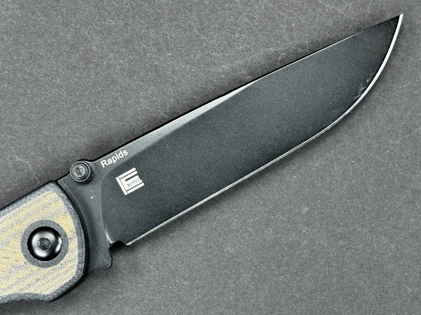 KIZER Rapids (V2594C2) Folding, Liner Lock , 154CM, Blackwash, Drop Point, Plain Edge, Flat Grind, Handle: G10/Black/ Green, (NEW - OPEN BOX)