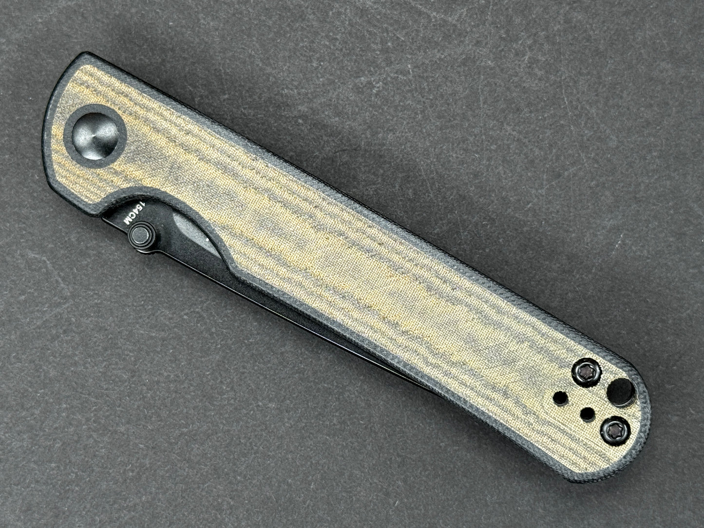 KIZER Rapids (V2594C2) Folding, Liner Lock , 154CM, Blackwash, Drop Point, Plain Edge, Flat Grind, Handle: G10/Black/ Green, (NEW - OPEN BOX)