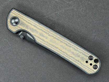 KIZER Rapids (V2594C2) Folding, Liner Lock , 154CM, Blackwash, Drop Point, Plain Edge, Flat Grind, Handle: G10/Black/ Green, (NEW - OPEN BOX)