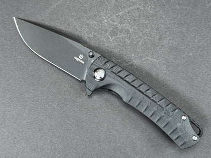 SHIELDON Relicanth (7070G) Folding, Liner Lock , D2, Blackwash, Drop Point, Plain Edge, Flat Grind, Handle: G10/Black, (NEW - OPEN BOX)