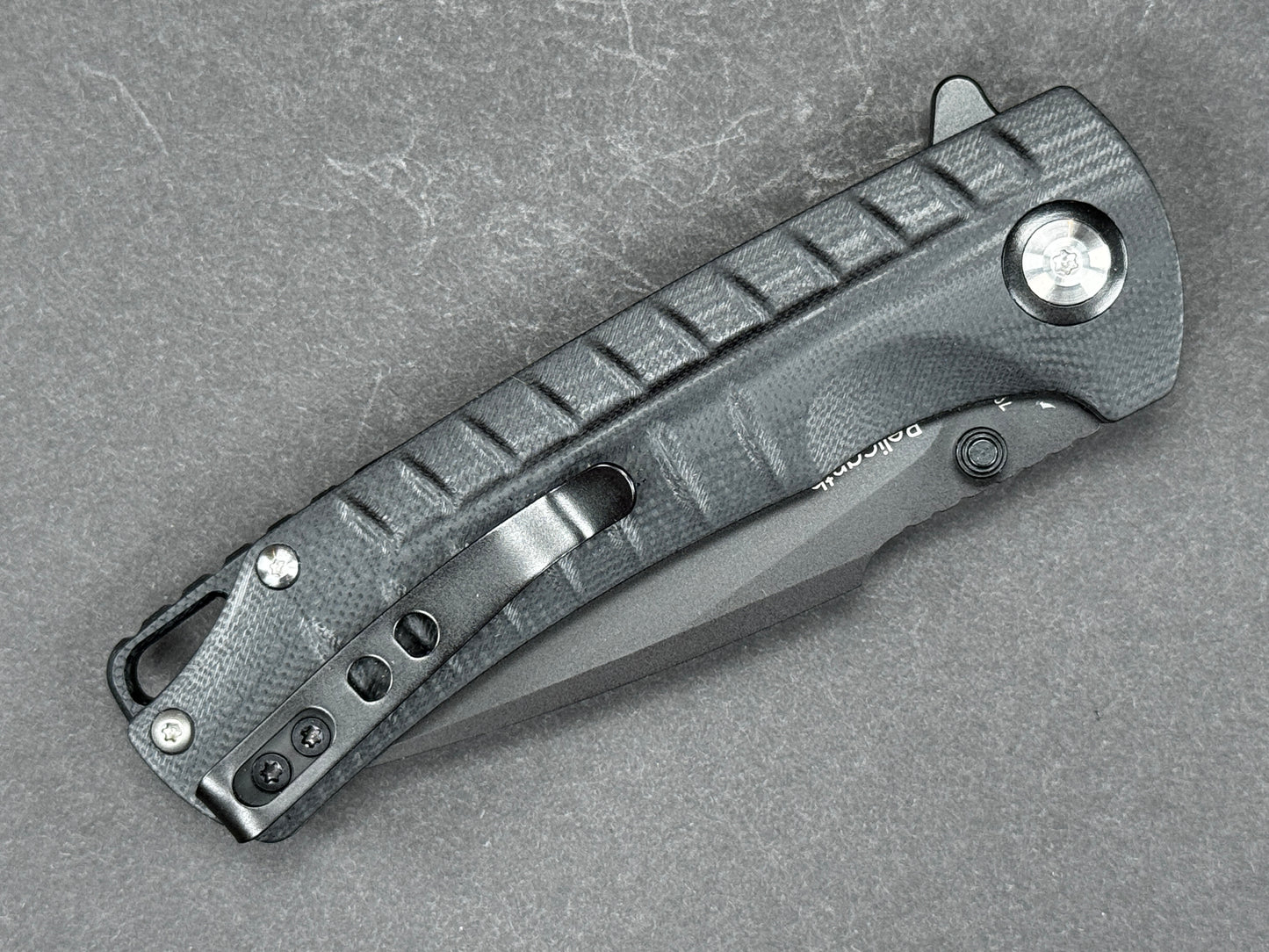 SHIELDON Relicanth (7070G) Folding, Liner Lock , D2, Blackwash, Drop Point, Plain Edge, Flat Grind, Handle: G10/Black, (NEW - OPEN BOX)