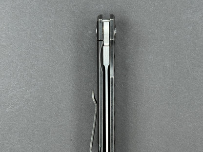 TWOSUN TS20 Folding, Frame Lock, D2, Satin, Tanto, Plain Edge, Zero Saber Grind/ Compound, Handle: Titanium/Black, (NEW - OPEN BOX)