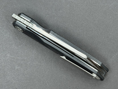 TWOSUN TS74 Folding, Liner Lock, D2, Satin, Hawkbill, Plain Edge, Full Grind, Handle: G10/Black, (NEW - OPEN BOX)