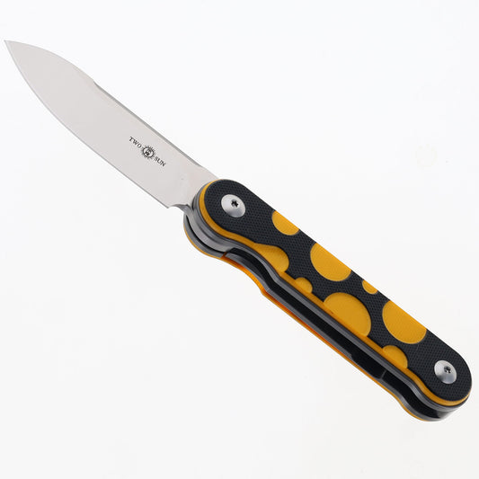 TwoSun TS414 Black/Yellow G10 D2 Plain Edge (NIB - CLOSEOUT)