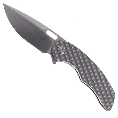 TwoSun TS177 Textured Titanium Handle M390 Stone Wash (NIB - CLOSEOUT)