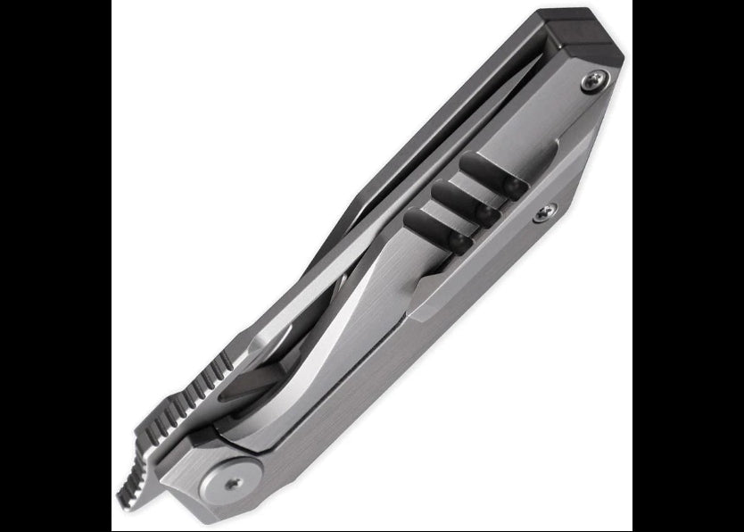 Cavol Shimo Framelock Gray Titanium Handle M390 Blade