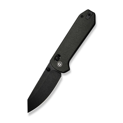 CIVIVI Yonder Crossbar Lock Dark Green Canvas Micarta 2.88" Stonewashed 14C28N (CLOSEOUT - NIB)