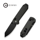 CIVIVI Yonder Crossbar Lock Dark Green Canvas Micarta 2.88" Stonewashed 14C28N (CLOSEOUT - NIB)