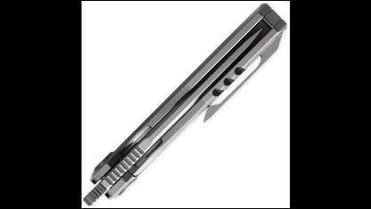Cavol Shimo Framelock Gray Titanium Handle M390 Blade