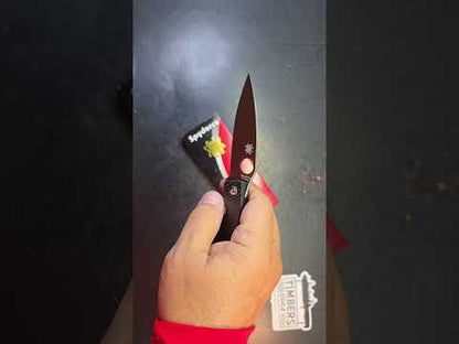 Spyderco Mantra 4 Black Carbon Fiber/G10 Laminate Handle 8Cr13MoV Blade
