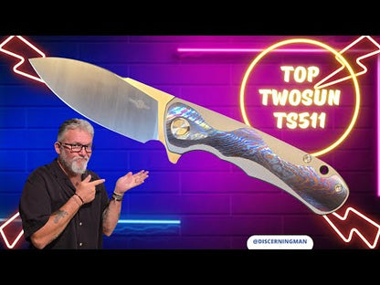 TwoSun TS511 Titanium / Timascus M390