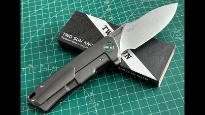 TwoSun TS513 Carbon Fiber / Titanium Handle M390 Blade