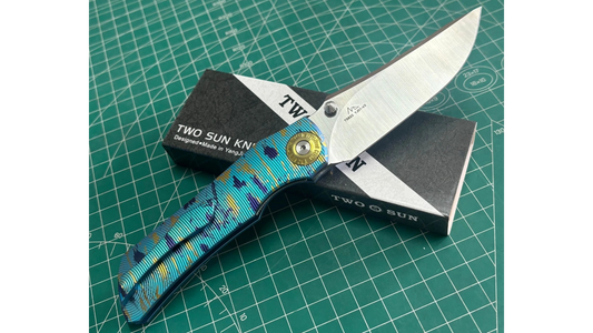 TwoSun TS622 Splashed Ink Titanium Handle YJ01-V2 Blade
