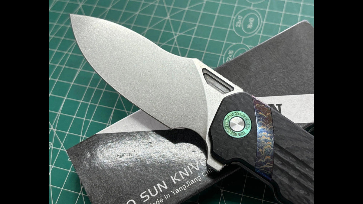 TwoSun TS513 Carbon Fiber / Titanium Handle M390 Blade