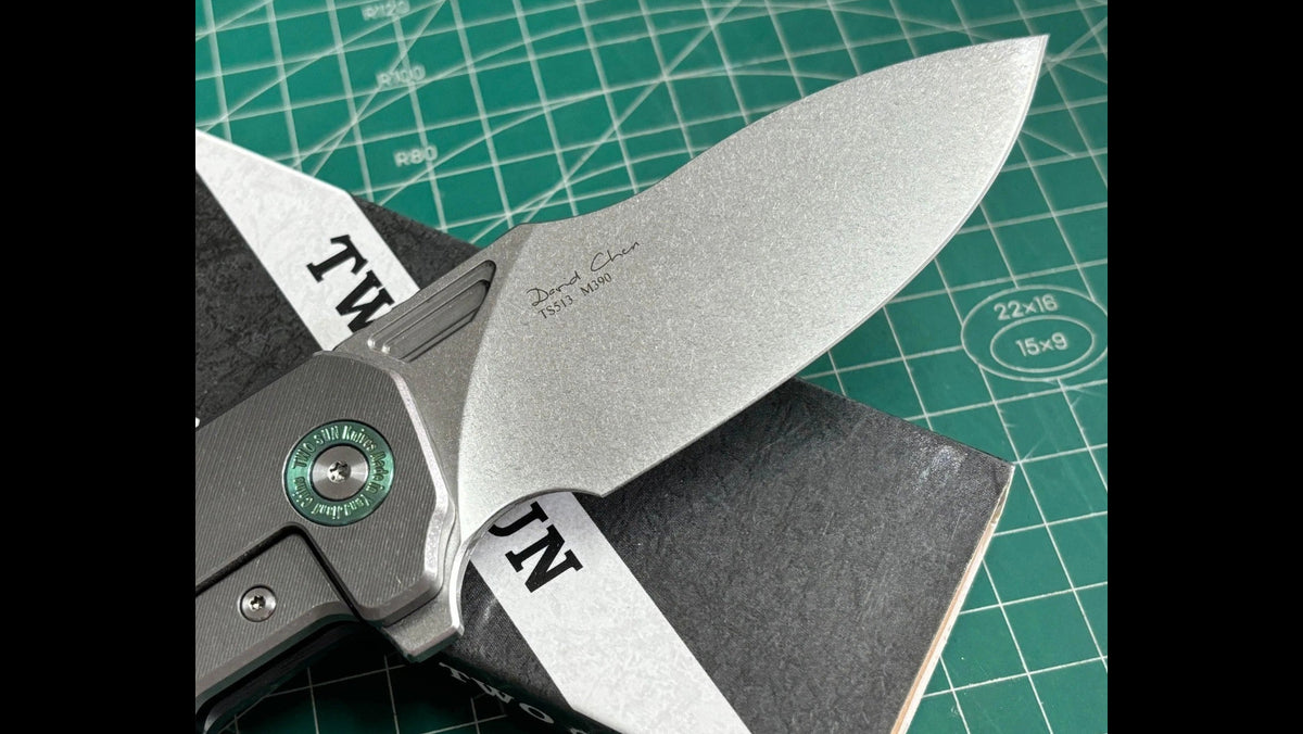 TwoSun TS513 Carbon Fiber / Titanium Handle M390 Blade