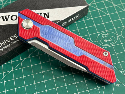TwoSun TS38 G10 Handle D2 Blade