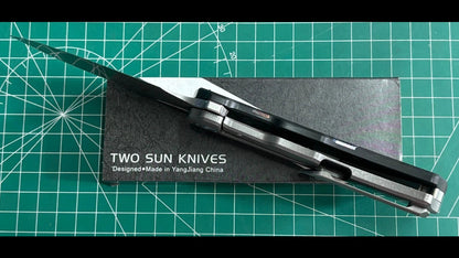 TwoSun TS513 Carbon Fiber / Titanium Handle M390 Blade