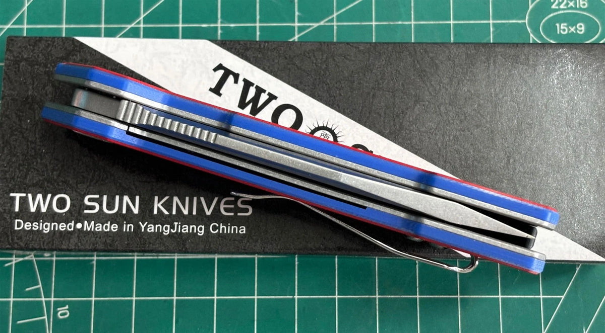 TwoSun TS38 G10 Handle D2 Blade